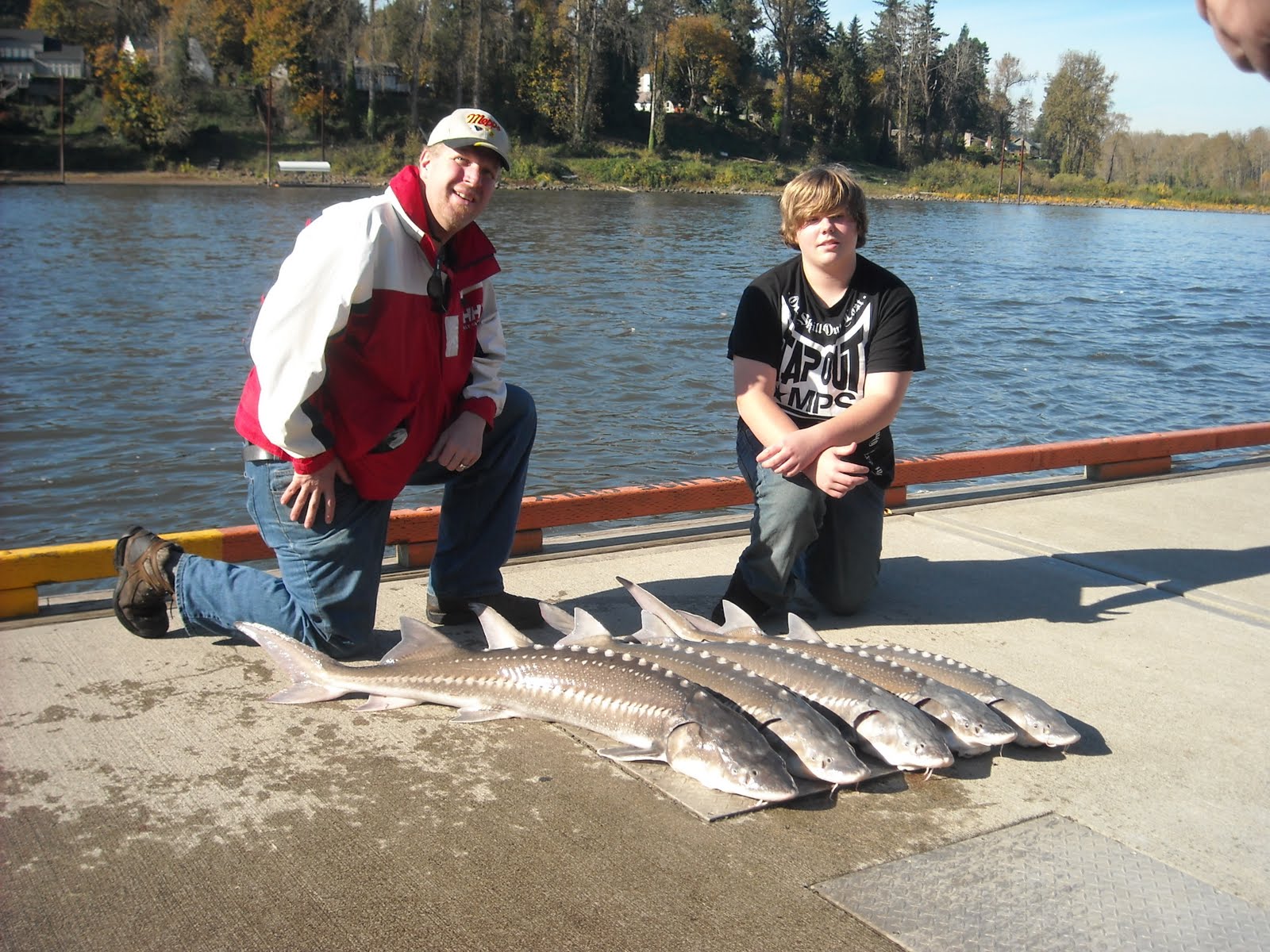 Sturgeon Fishing Willamette River sturgeon fishing November 2010