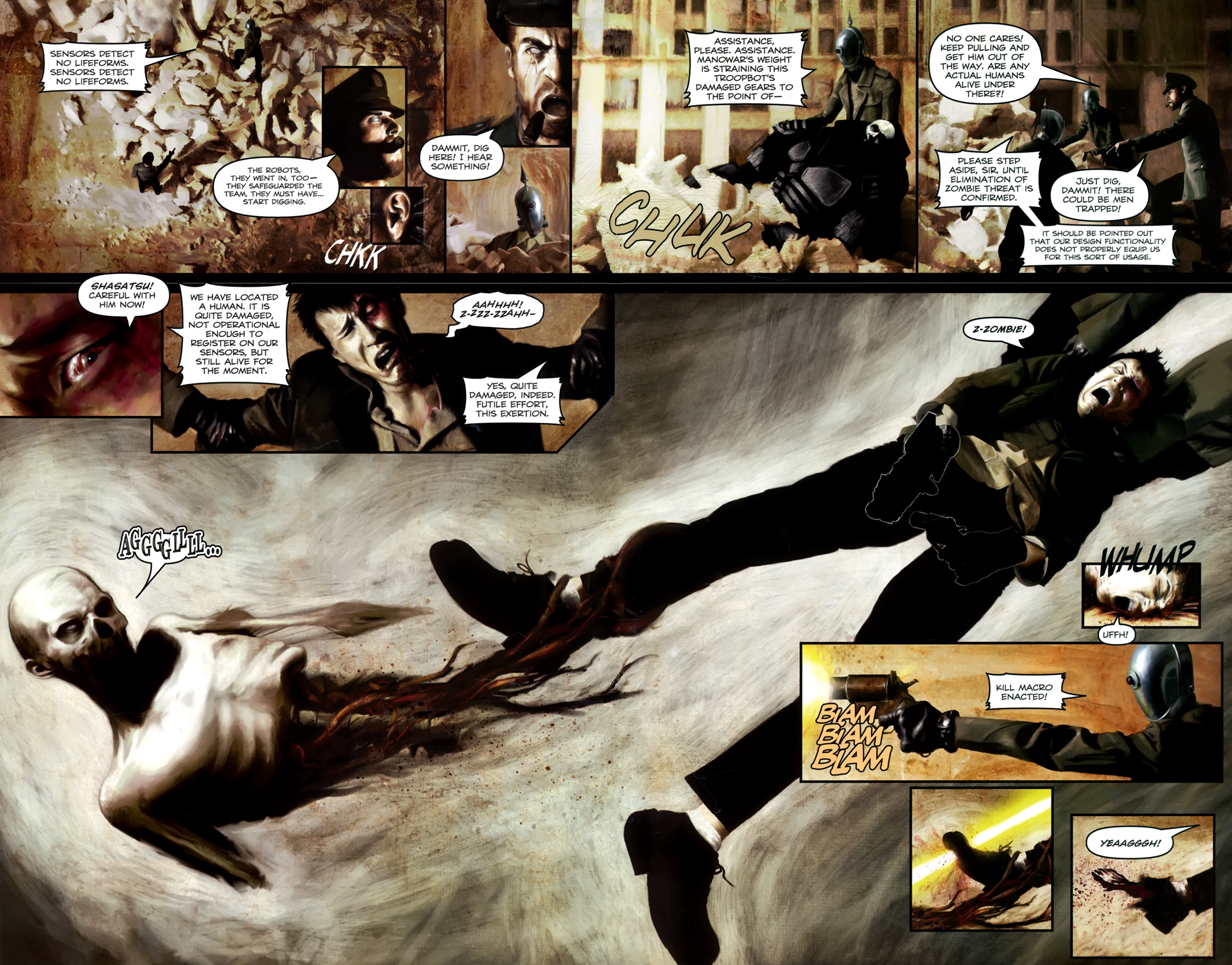 Read online Zombies vs. Robots Aventure comic -  Issue #3 - 4