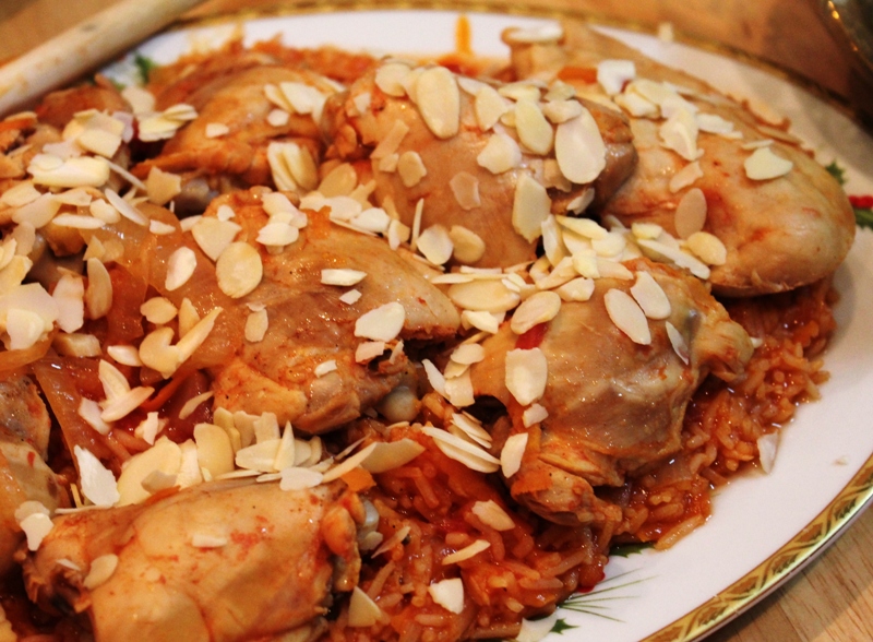 Cooking the Globe Kabsat al Dajaj (Chicken with Rice and Tomatoes)