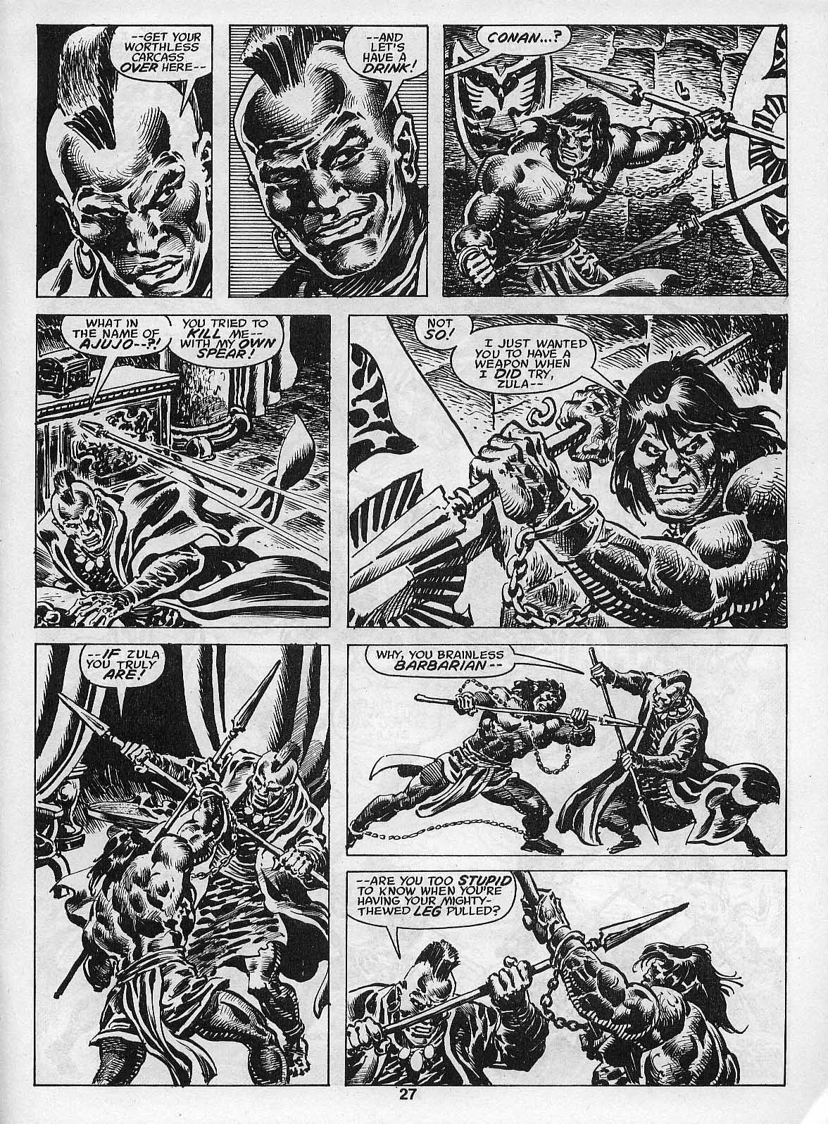 Read online The Savage Sword Of Conan comic -  Issue #205 - 29