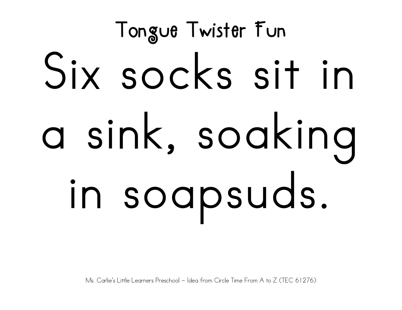 Tongue Twisters For Kids In Pictures 60 фото