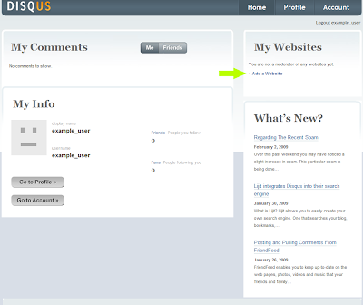 add a website