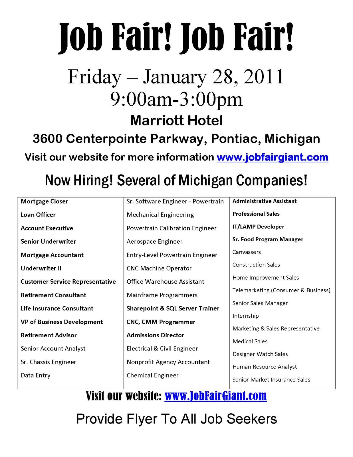 Michigan Career Fair 2011