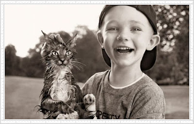 Pictures Of Kid and His Cute or Weird Cat