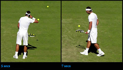 Sweet Disposition:::: Rafael Nadal’s Pre-Service Routine