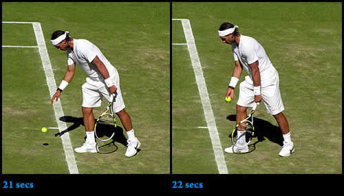 Sweet Disposition:::: Rafael Nadal’s Pre-Service Routine