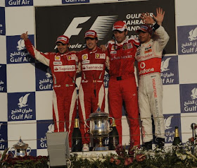 Podium GP de Bahrein