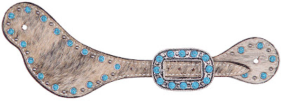 Turquoise & Roan spur straps