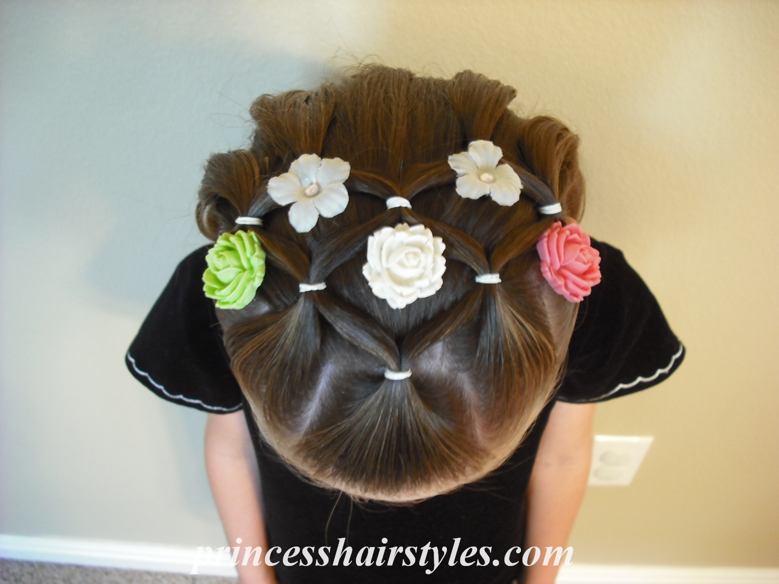 Creative Ideas - DIY Chic Flower Petal Updo Hairstyle