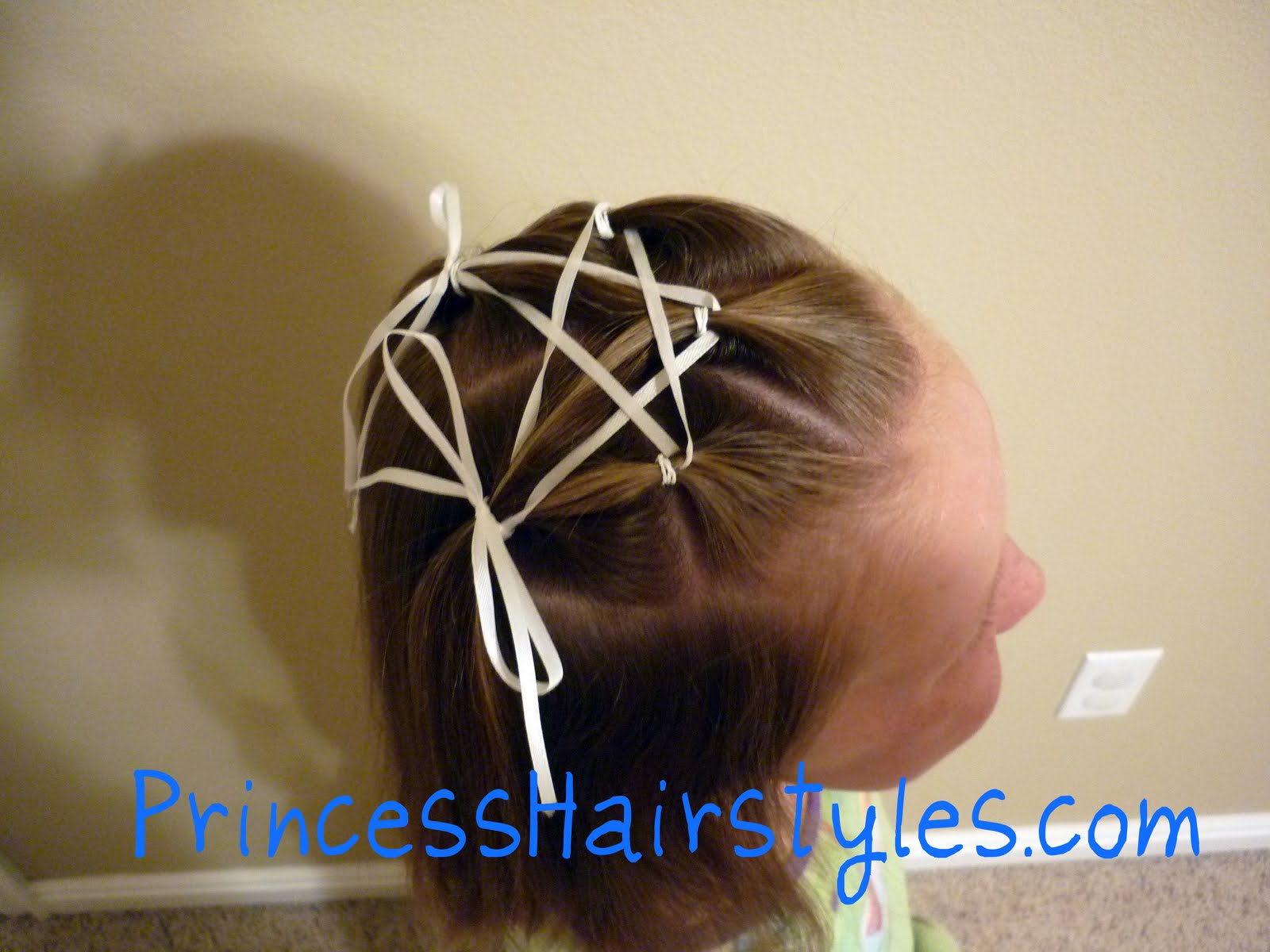 1 Pc Girl Brillante Ribbon Children's Dulce Ribbon Star Hair 