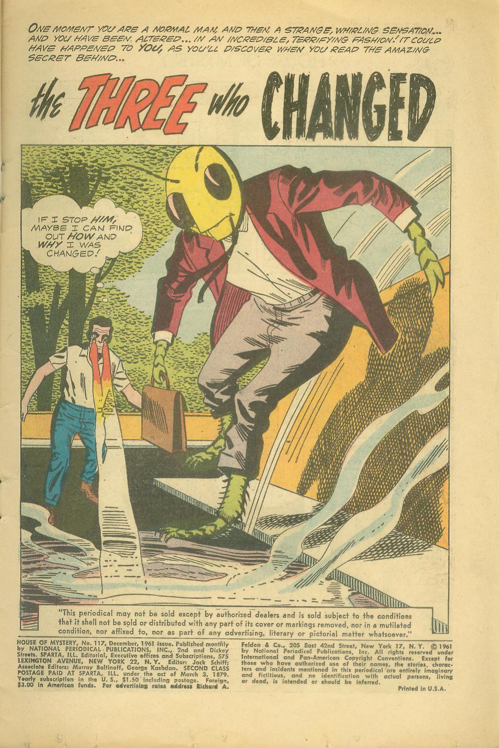 Read online House of Mystery (1951) comic -  Issue #117 - 3