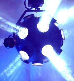 Kremesa cosmos full size two axis revolving light effect club professional DJ lighting of the 1980