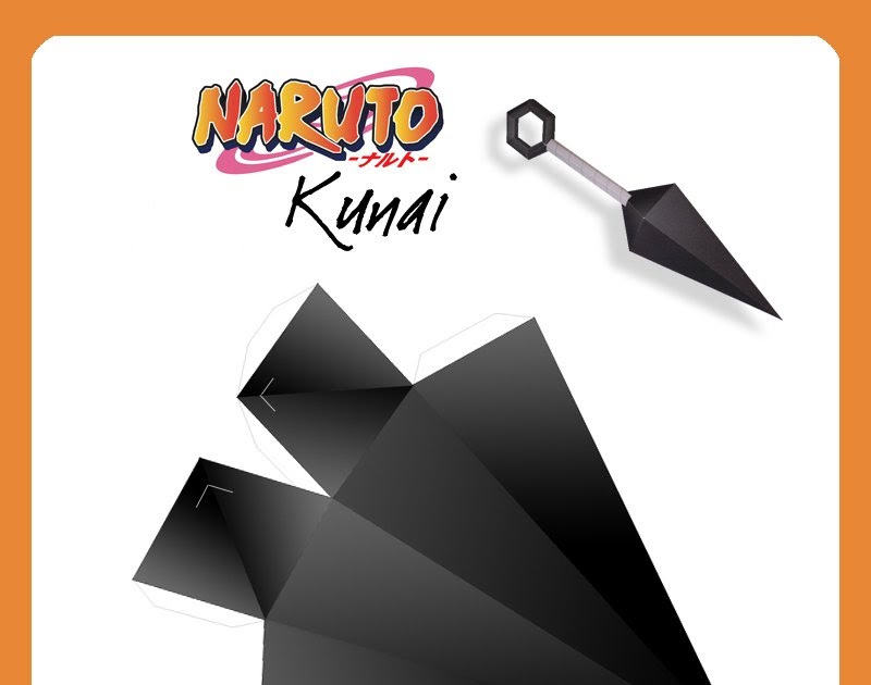 Оригами кунай из бумаги схема