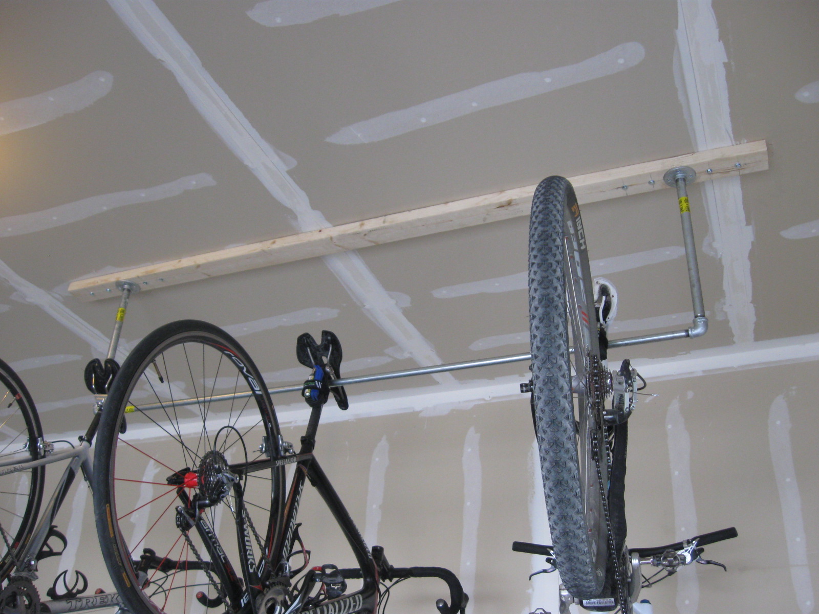 So little time, so much to explore: Garage Ceiling Bike Rack