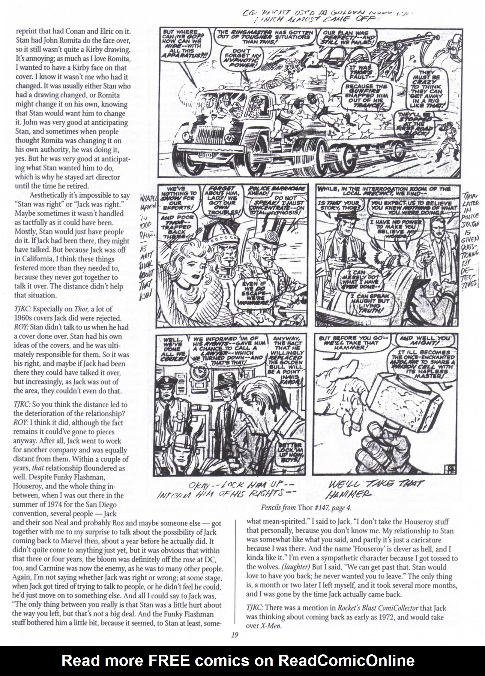 Read online The Jack Kirby Collector comic -  Issue #18 - 19
