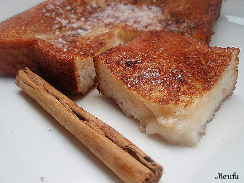 Con sabor a canela Torrijas de pan de molde