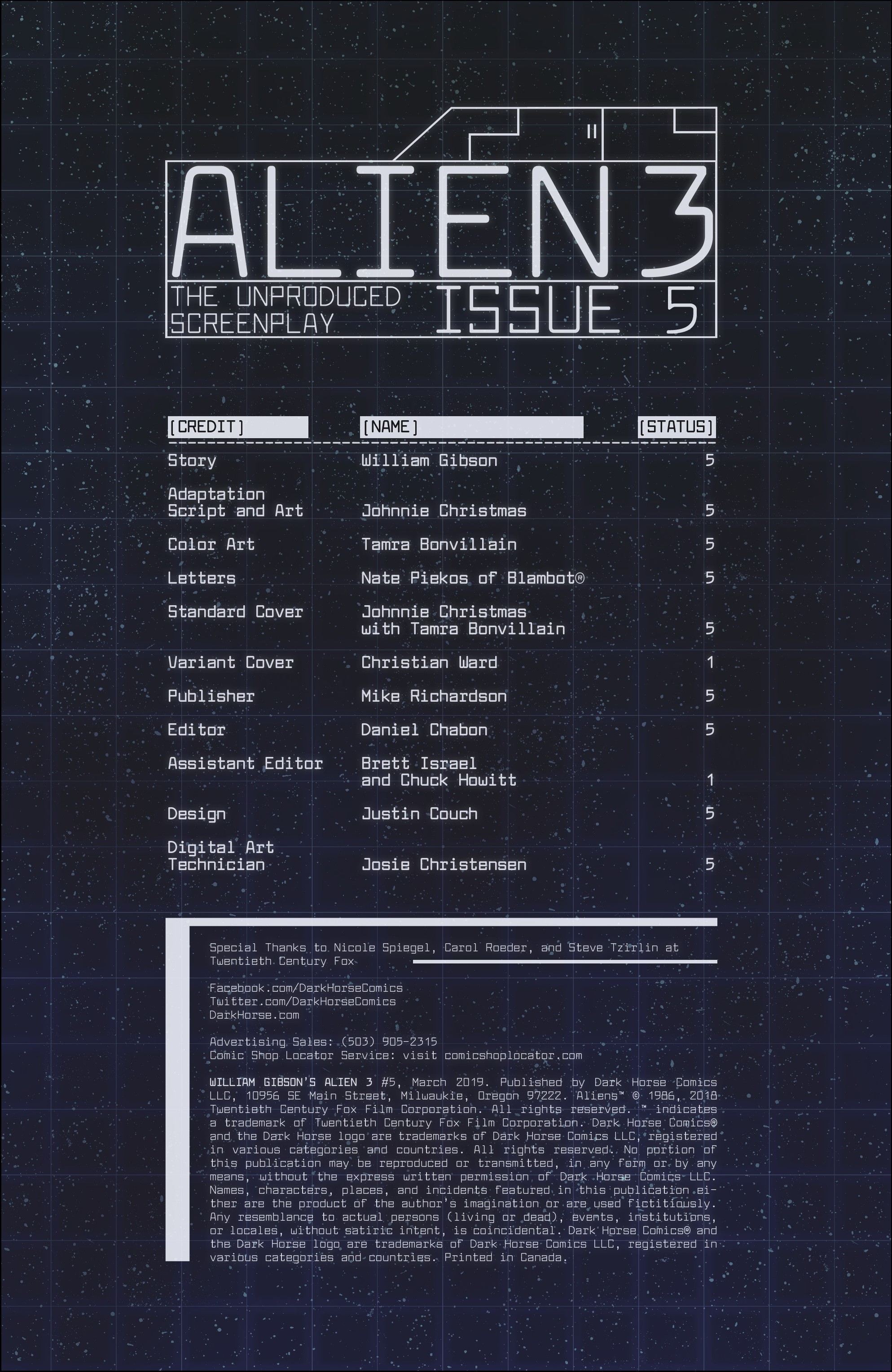 Read online William Gibson's Alien 3 comic -  Issue #5 - 2