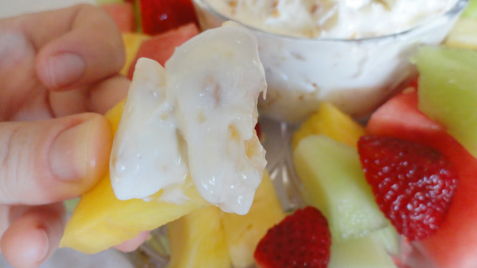 The OnCall Cook Lemon Cashew Fruit Dip