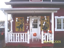 Notre maison décorée pour l'Halloween