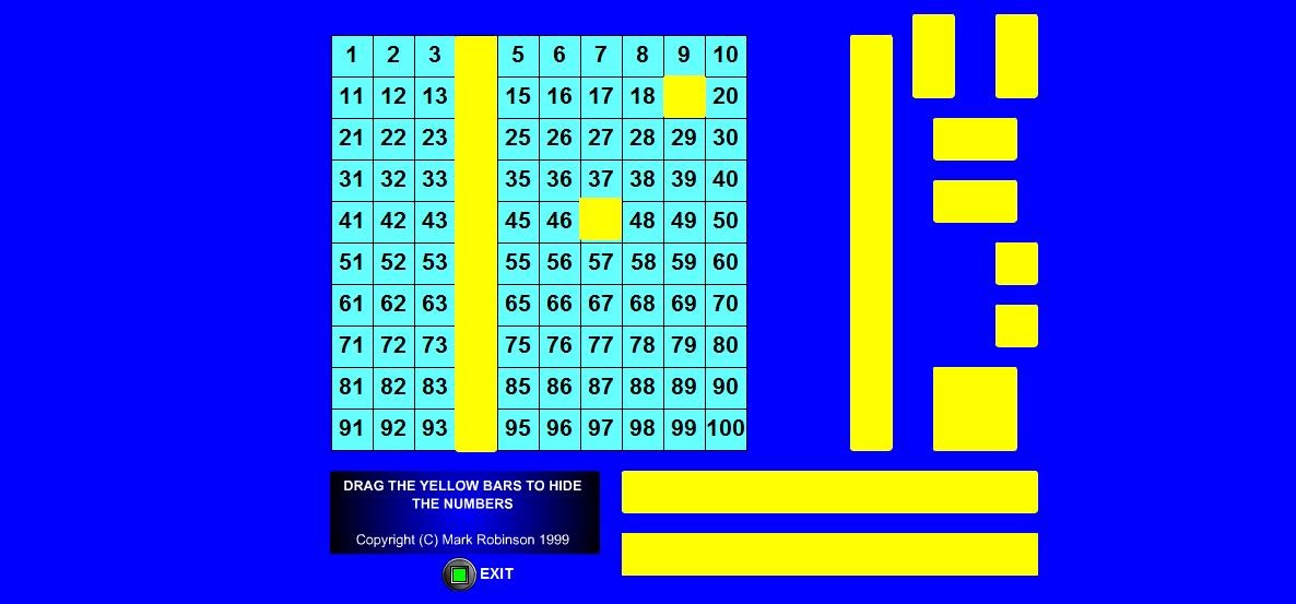 Maths Space: Interactive Number Grid