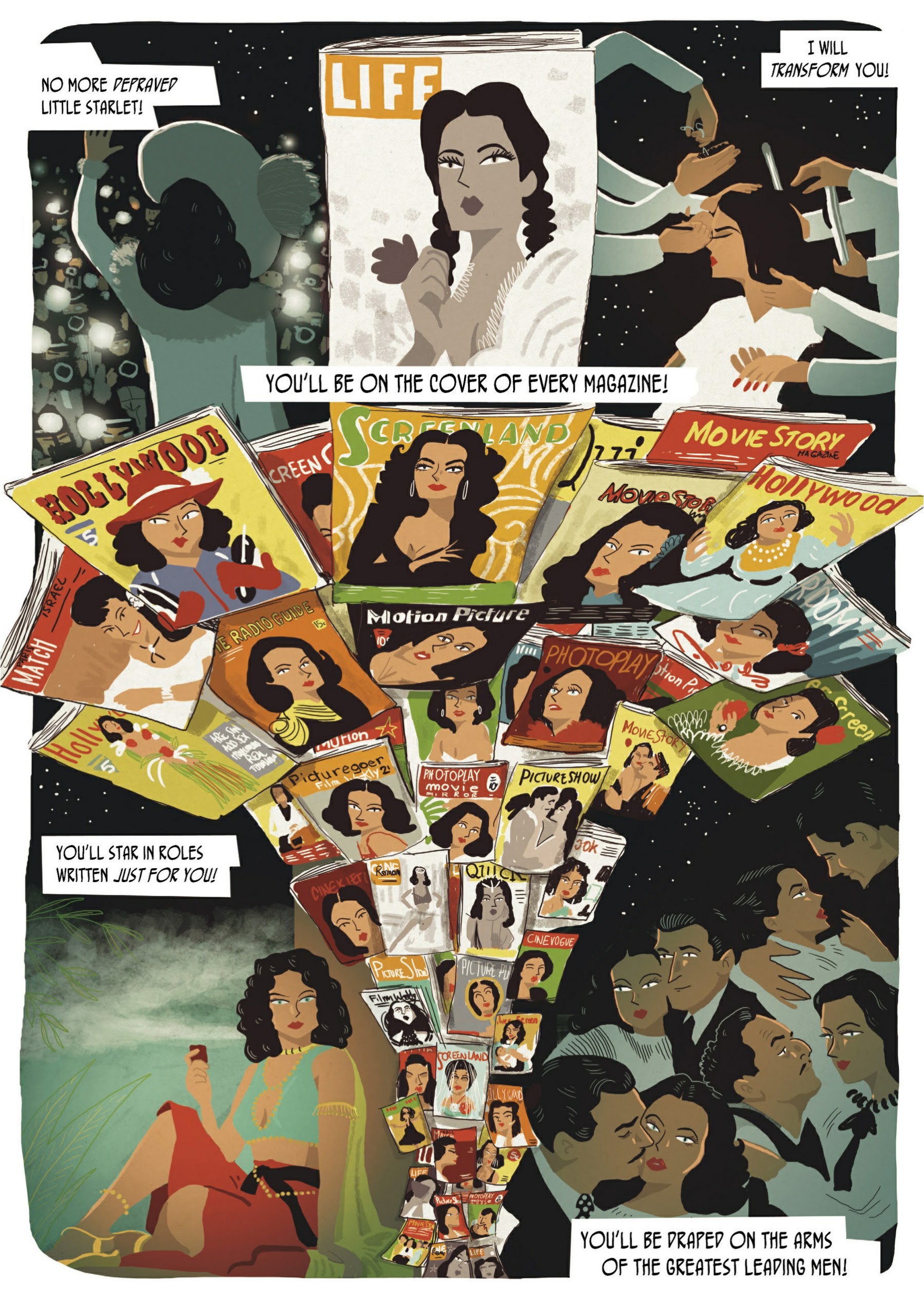 Read online Hedy Lamarr: An Incredible Life comic -  Issue # TPB (Part 1) - 84