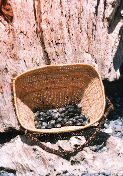 cedar root burden basket by Wilderness Basketry