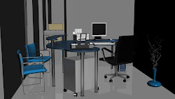 3d office room design
