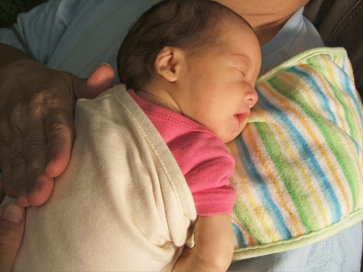 Rory in Grandma Bonnie's arms (late May)