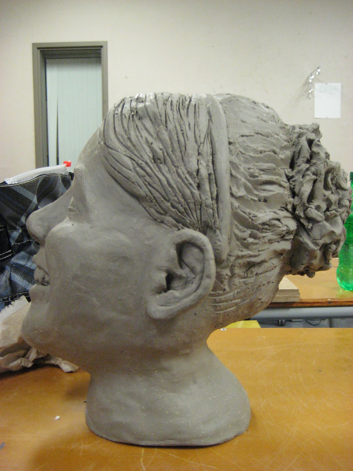 Sculpture 2010 Clay self portrait