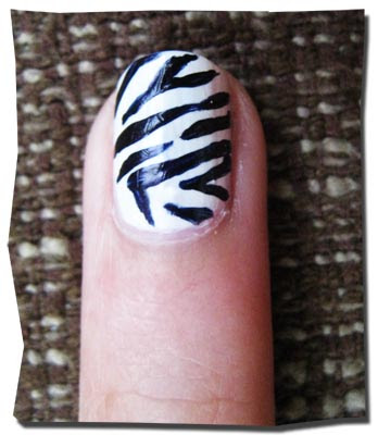 How to Get Zebra Print Nails Without Konad Nail Stamps - Emily's ...