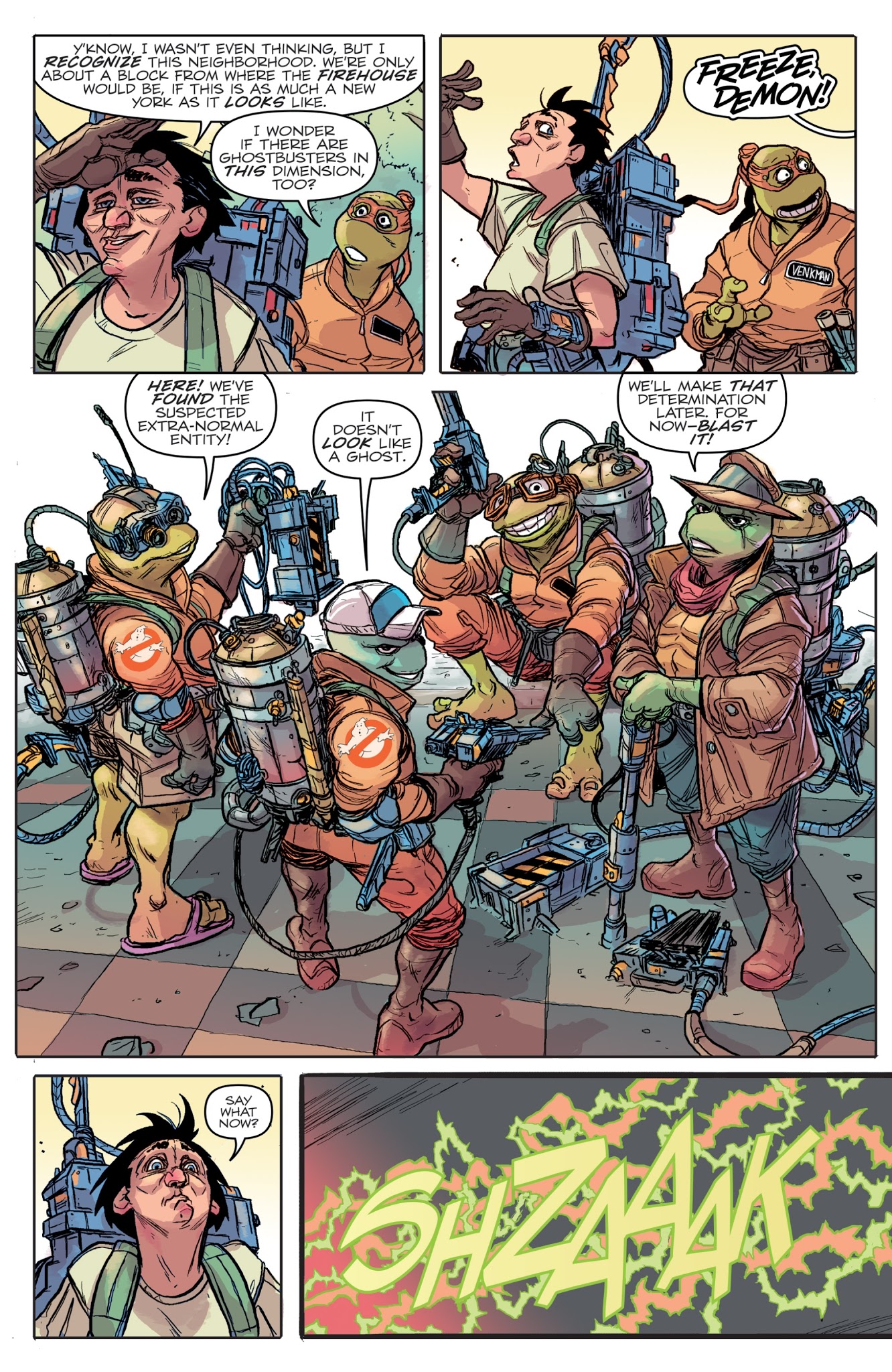 Read online Teenage Mutant Ninja Turtles/Ghostbusters 2 comic -  Issue #2 - 17