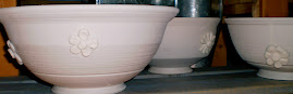 unglazed flower bowls