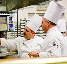 Chef Barry explaining something to me