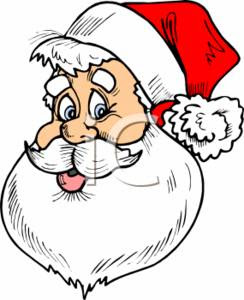 Santa Claus smiling face clip art photo gallery free Christian Christmas download images