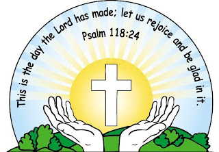 Drawing art picture of Psalm 118:24 bible verse with worshiping praying hands before Cross nature sunrise background free download religious images of God(Jesus Christ) and holy photos