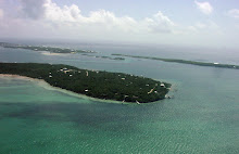 Aerial of Lubbers Quarters in the Sea of Abaco