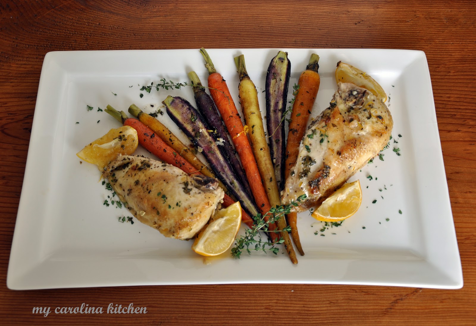 My Carolina Kitchen Barefoot Contessa’s roasted lemon chicken