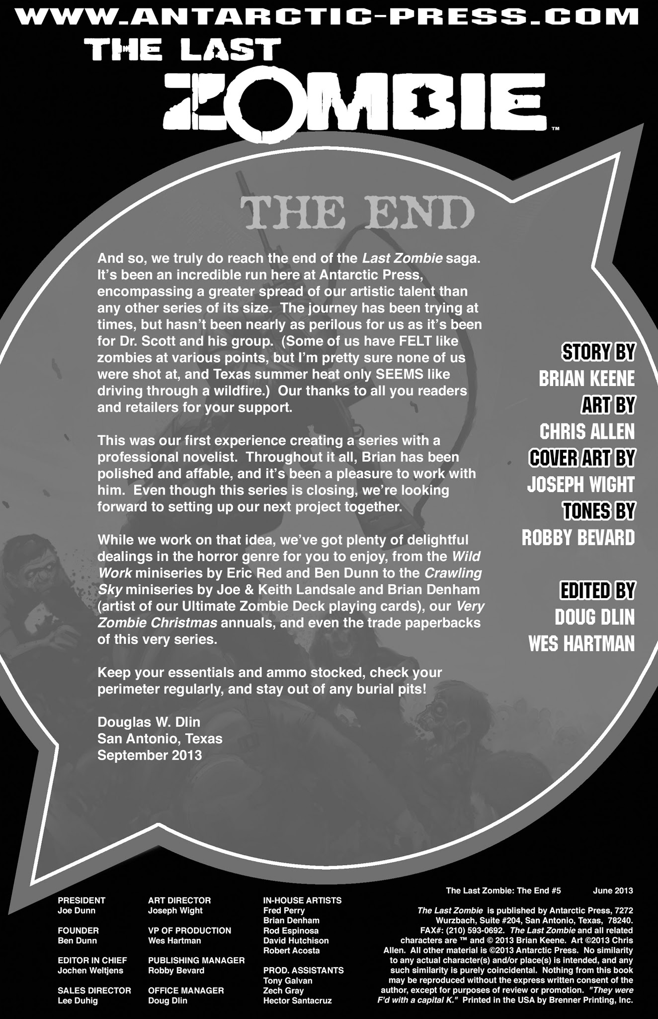 Read online The Last Zombie: The End comic -  Issue #5 - 2