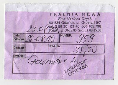 kwit pralnia mewa