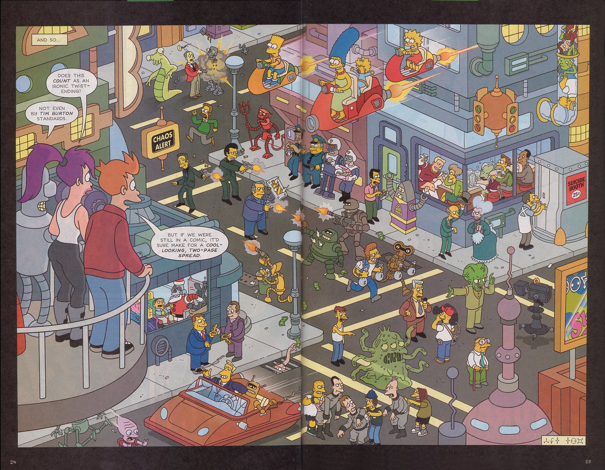 Read online The Futurama/Simpsons Infinitely Secret Crossover Crisis comic -  Issue #2 - 27