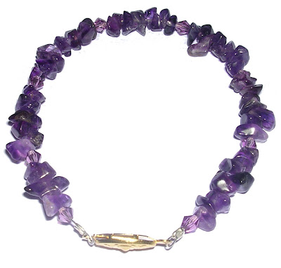 Day 37 ~ One A Day Challenge ~ Amethyst bracelet