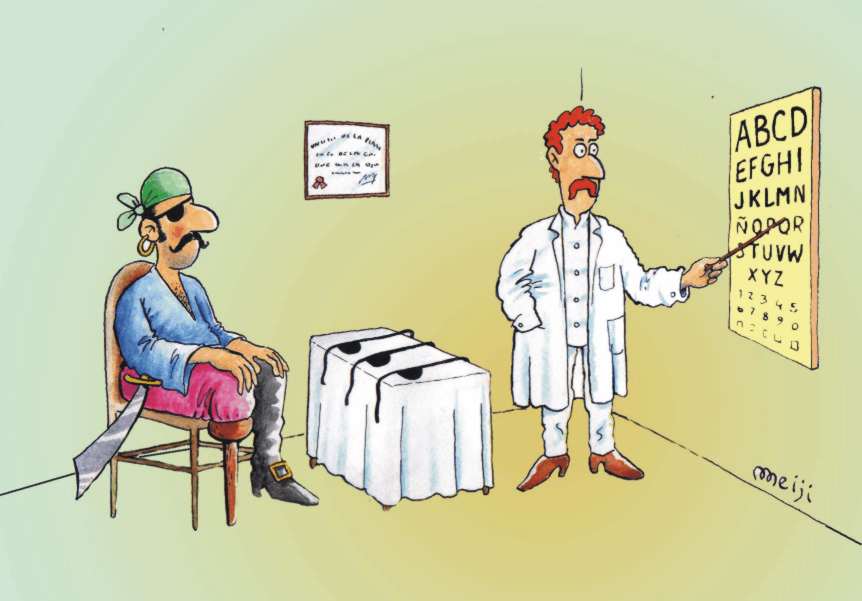 Historias felinas para la noche y el día: El humor médico de Meiji.