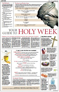 Your guide to Holy Week printable infographic