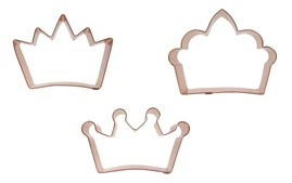 Crown cookie cutters
