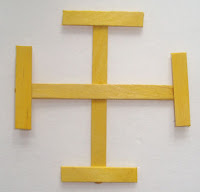 Popsicle Stick Cross With Flat Ends