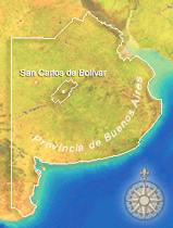 Ubicación de San Carlos de Bolívar. Provincia de Buenos Aires.