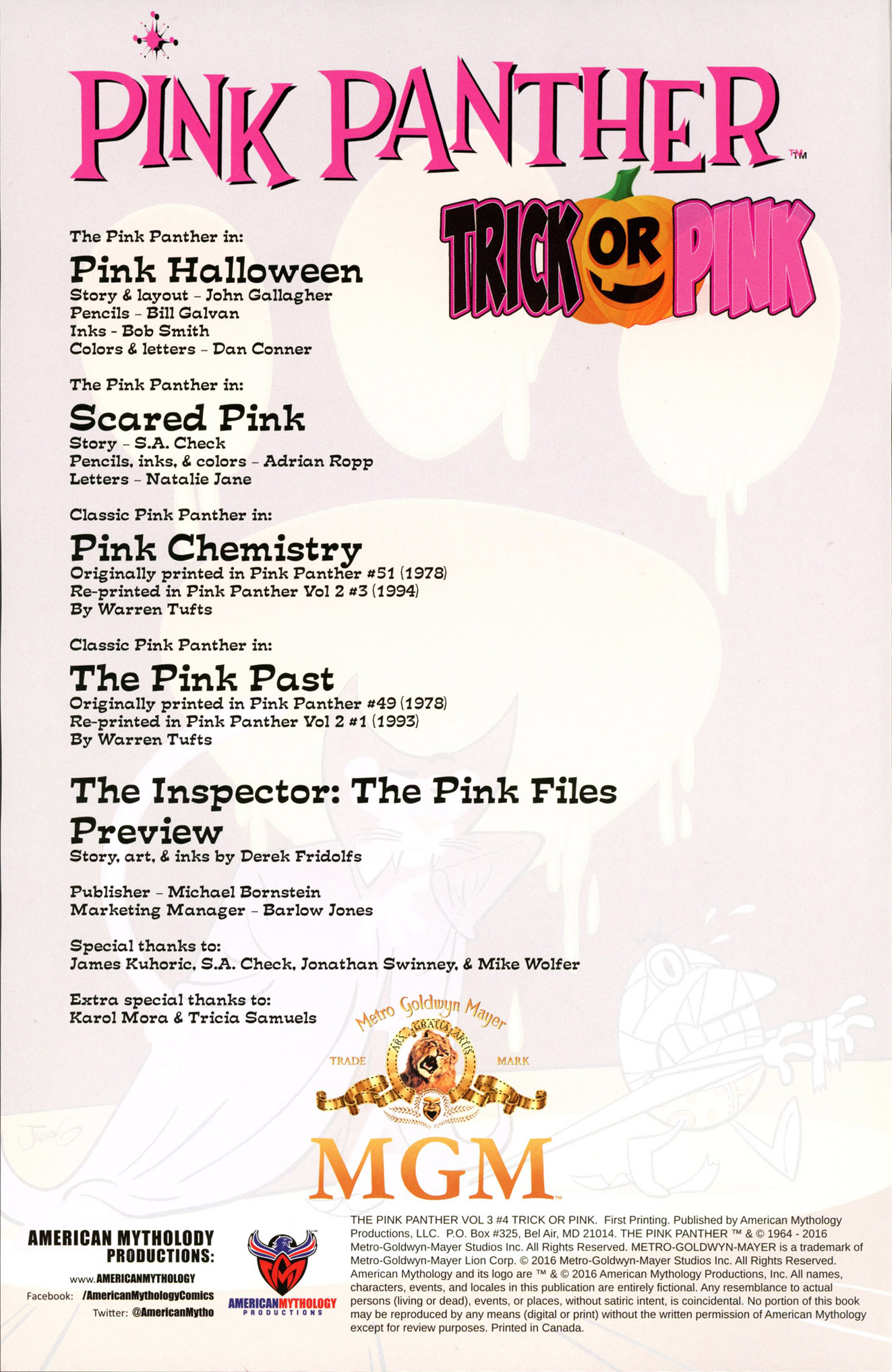 Read online Pink Panther: Trick or Pink comic -  Issue # Full - 3