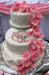 cake roses tier rose three sugarcraft cakes pink fondant singapore soni chains theme
