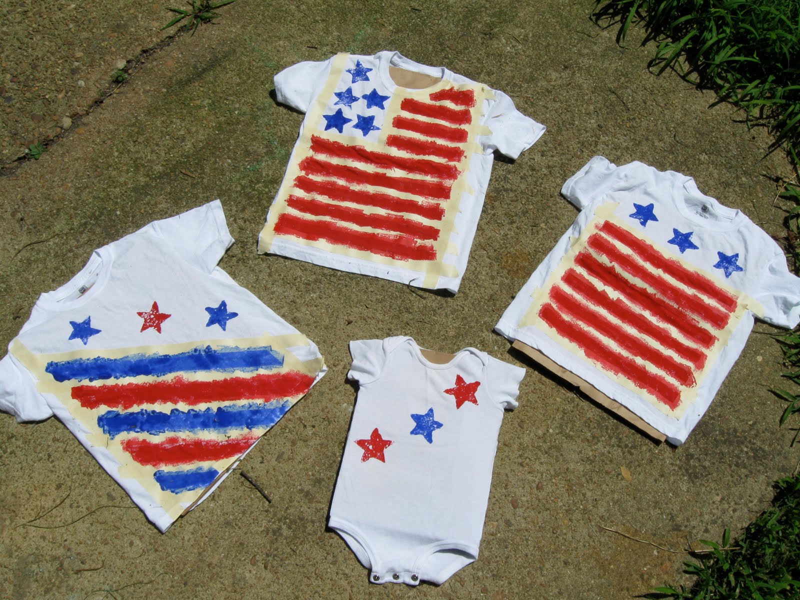 The Family Scientista Hand Painted Flag Shirts