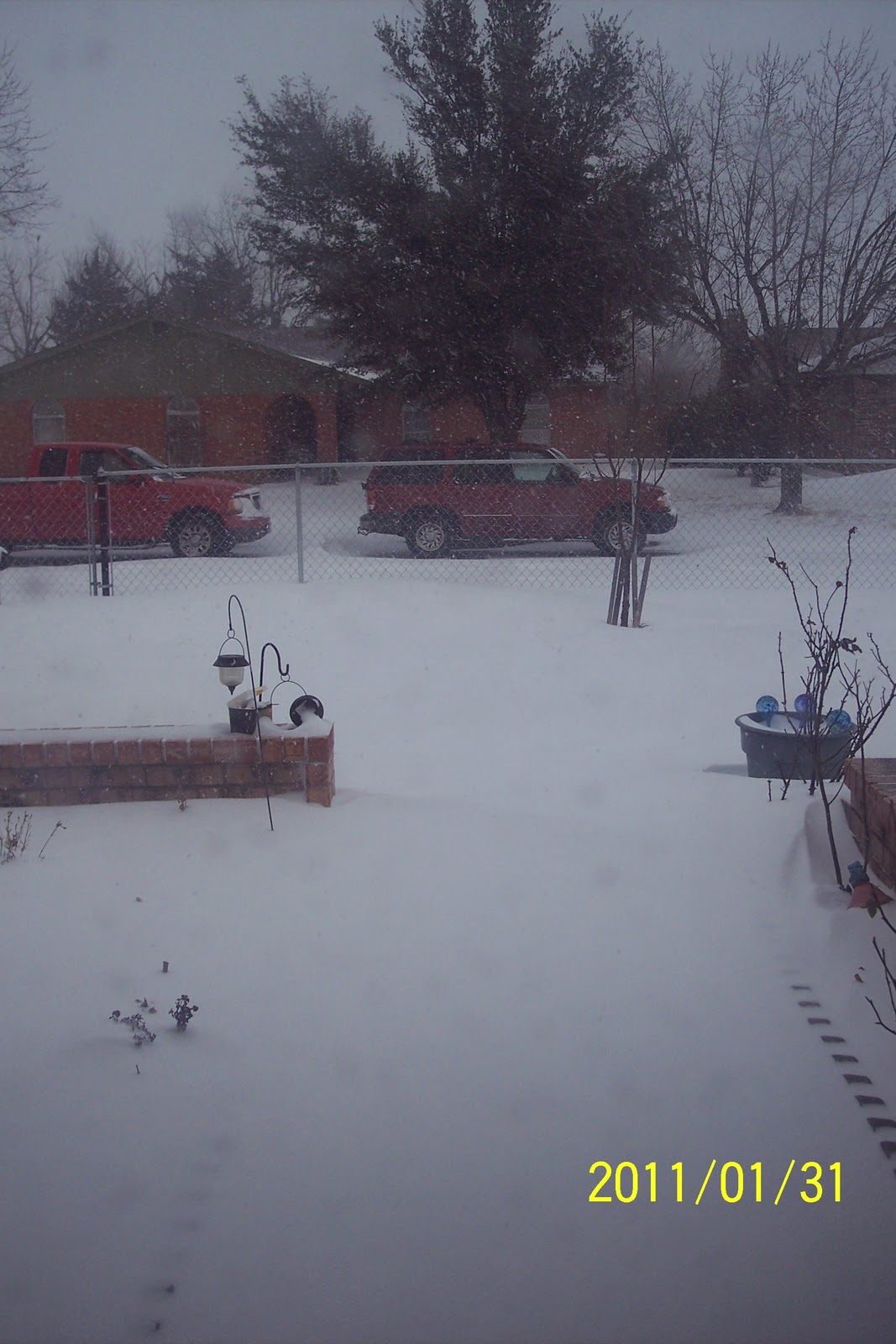 At Cristina's House Snow day in Lawton OK